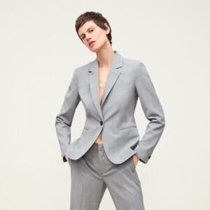 NWT Zara Femme Pied-De-Poule Blanc/Noir Plaid Blazer Size 4 $49.99